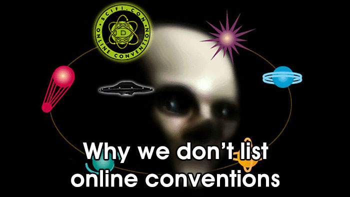 Why we don't list online conventions