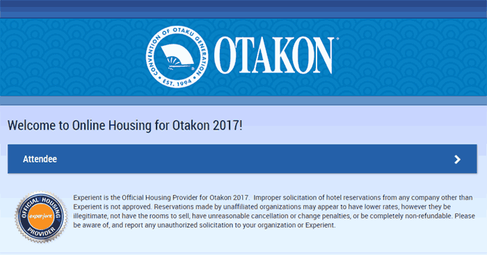 Otakon Issues Warning of Fake Hotel Web Site