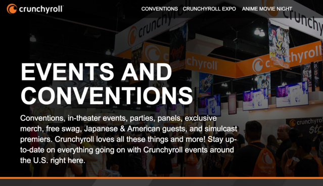 Crunchyroll Announces Convention Partnership Program