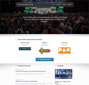 VideoGameCons.com Launches Complete Site Redesign