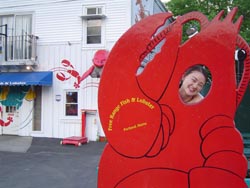 Lisa Ray as a lobster