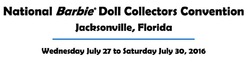 National Barbie Doll Collectors Convention 2016