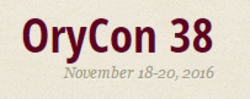 OryCon 2016