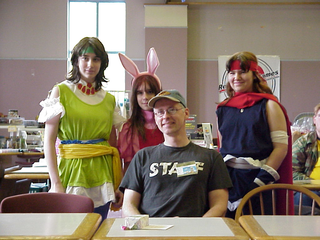 Daniel Kevin Harrison from Gokudo is surrounded by cosplayers